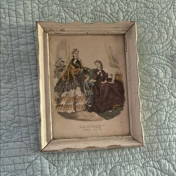 Vintage Framed Fashion Print - Picture 1 of 2